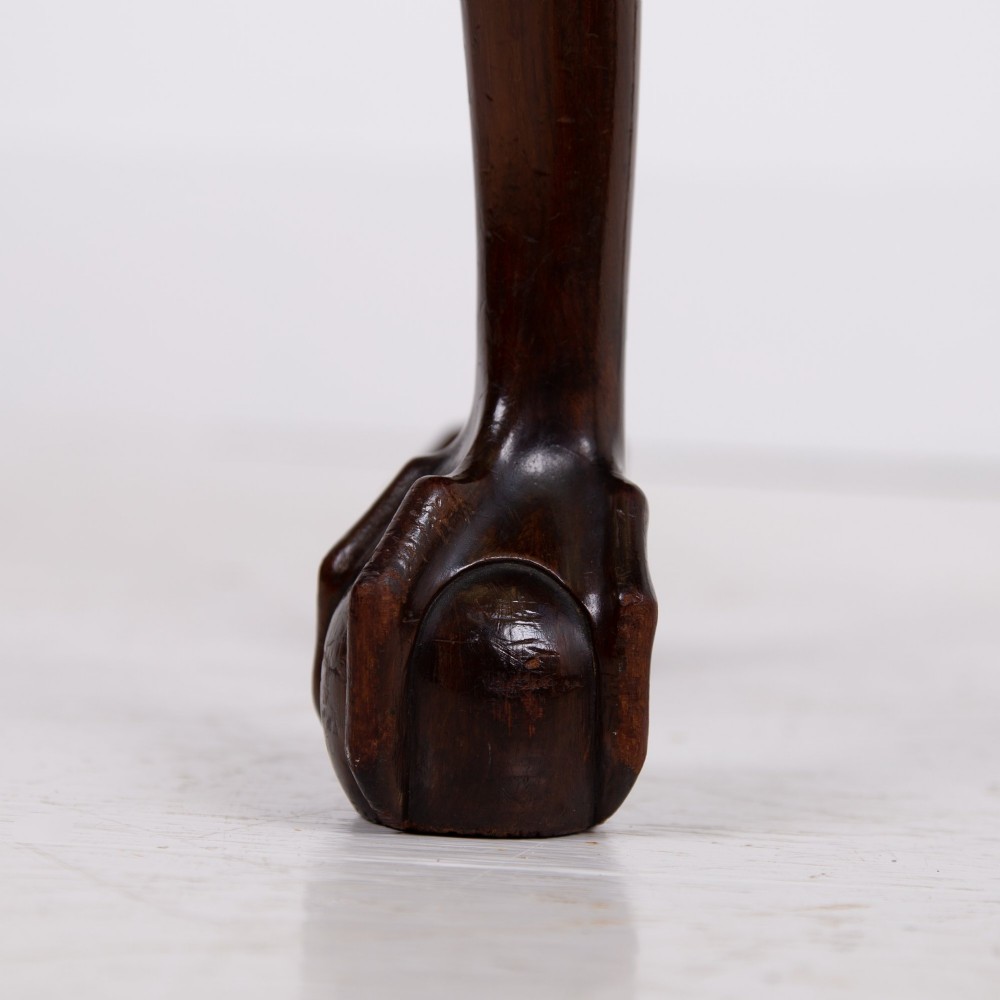 Most Attractive English Oval Ball and Claw Stool C1920 View IV