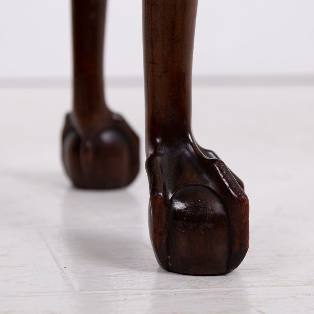 Most Attractive English Oval Ball and Claw Stool C1920 View VI