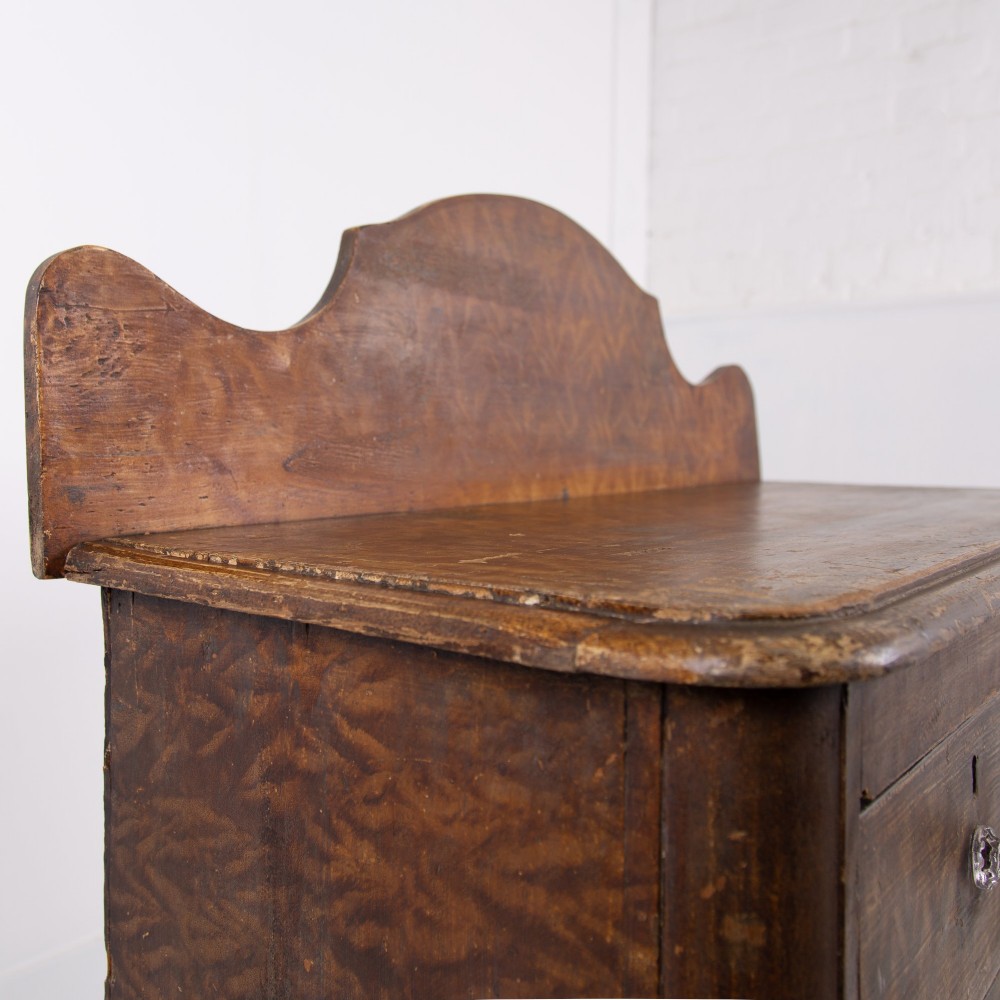 Delightful Little Victorian Chest of Drawers Original Paint C1880 View III