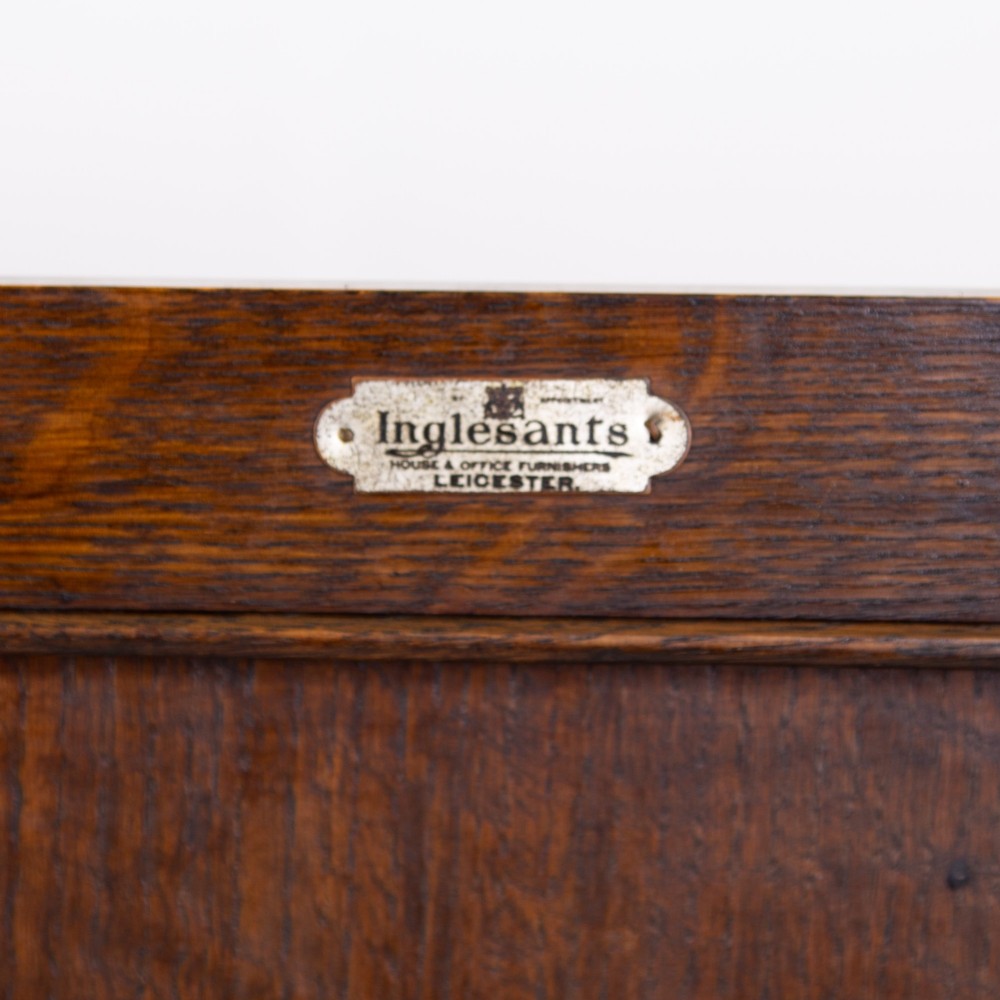 Attractive Quality Oak Drinks Cabinet By Inglesants C1920 View VI
