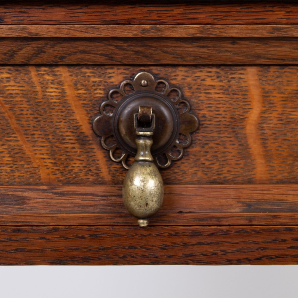 Attractive Quality Oak Drinks Cabinet By Inglesants C1920 View XIII
