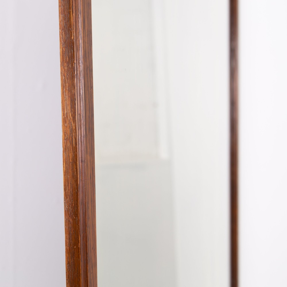 Large 1930s Oak Tailors Shop Mirror NO.2 View VI