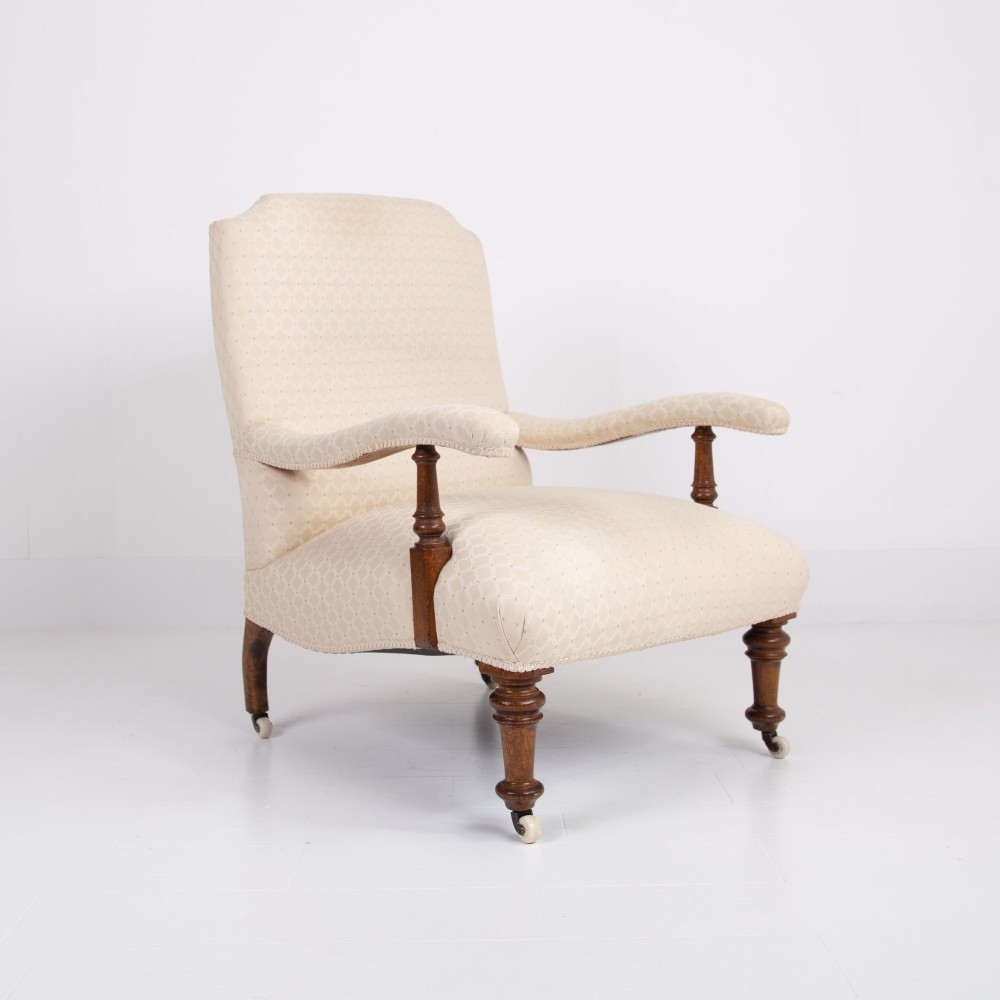 Howard and Sons Style Open Armchair C1880