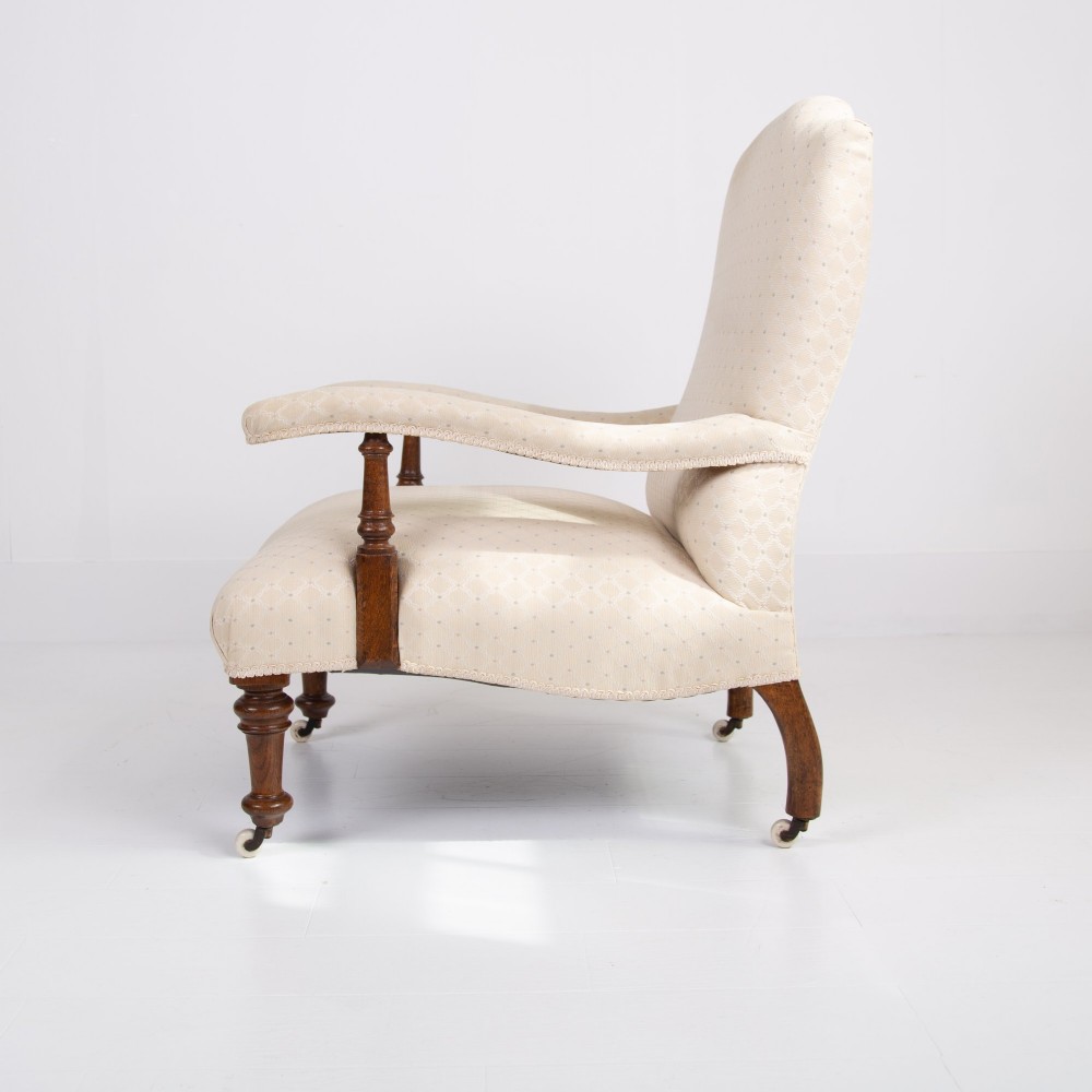 Howard and Sons Style Open Armchair C1880 View II