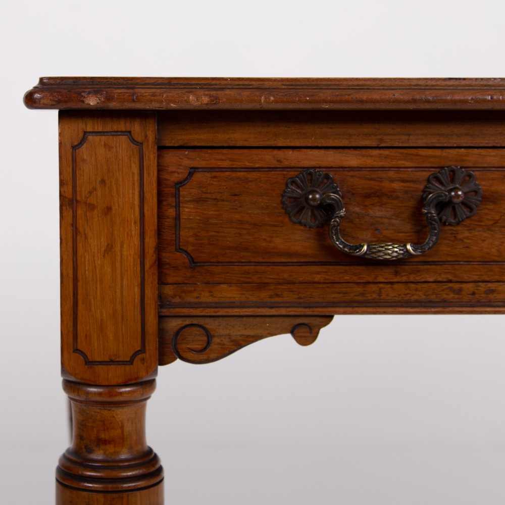 Attractive Antique Victorian Side Table With Drawer C1880 View IV
