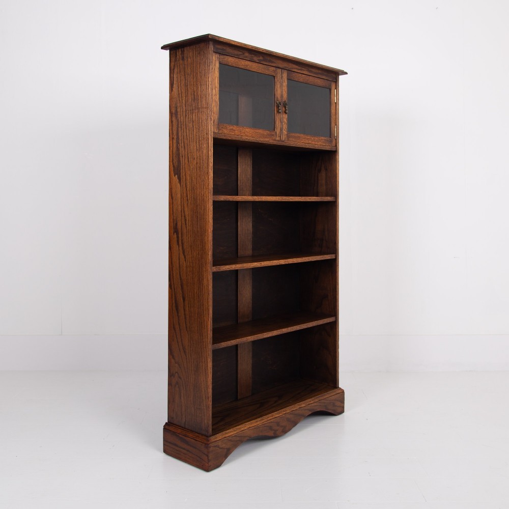 Attractive English Oak Bookcase C1930