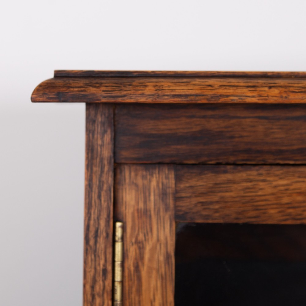 Attractive English Oak Bookcase C1930 View IV