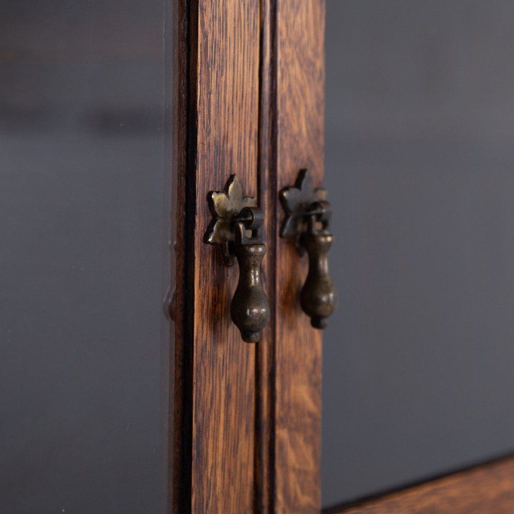 Attractive English Oak Bookcase C1930 View V
