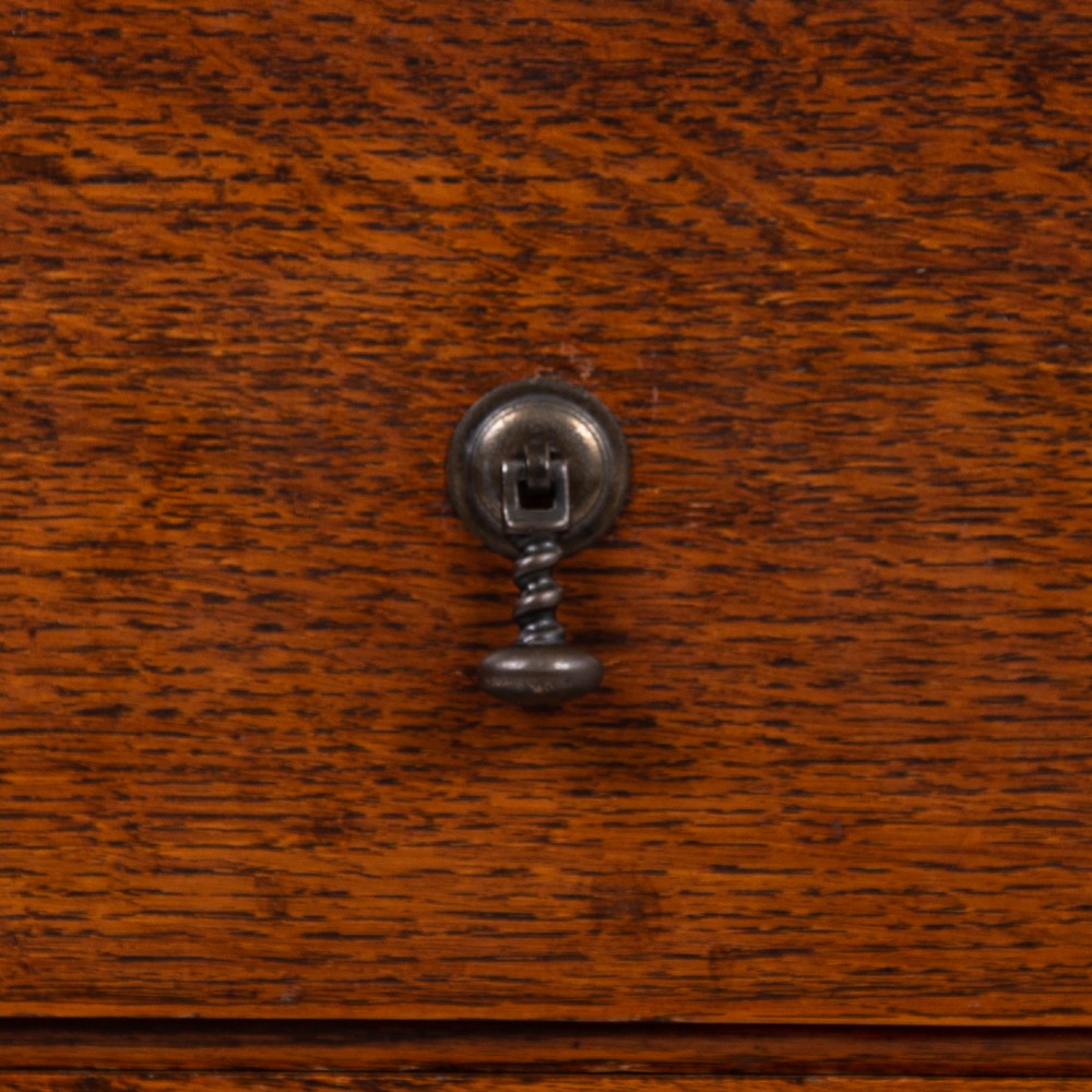 Victorian English Oak Of Drawers C1900 View X