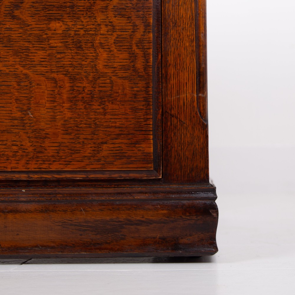 Victorian English Oak Of Drawers C1900 View XII