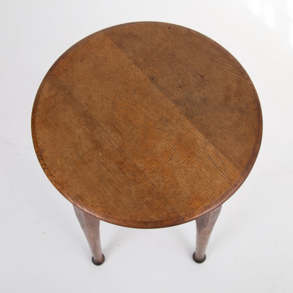 Great Looking English Oak Pub Tavern Side Table C1920 View XII