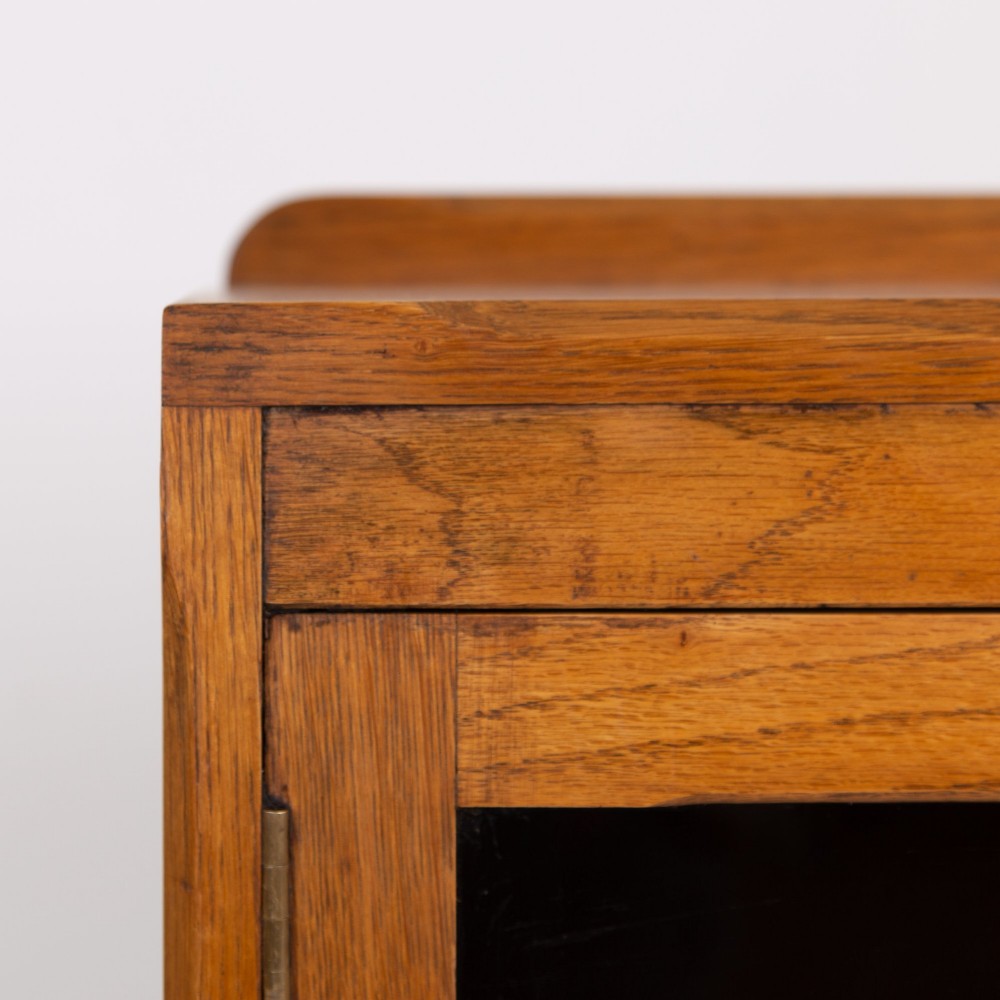 Attractive 2 Door Glazed Bookcase Cabinet C1930 View III