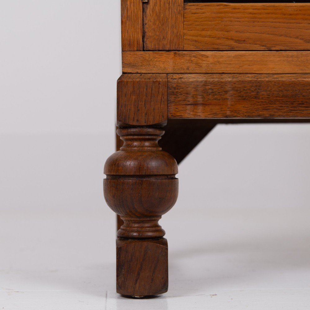 Attractive 2 Door Glazed Bookcase Cabinet C1930 View V