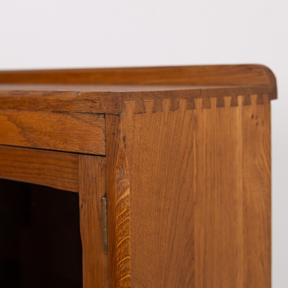 Attractive 2 Door Glazed Bookcase Cabinet C1930 View X