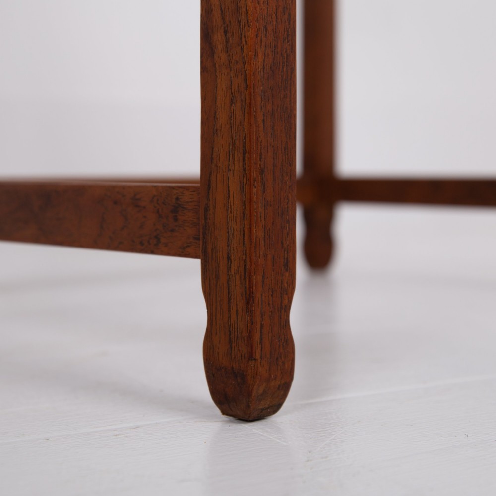 Modernist Art Deco Nest of Four Side Tables in Teak View XI