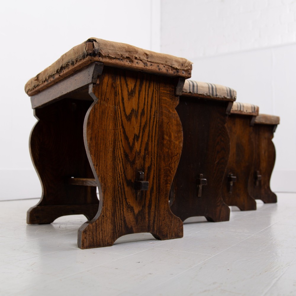 Set of 4 Arts and Crafts Stools View IV