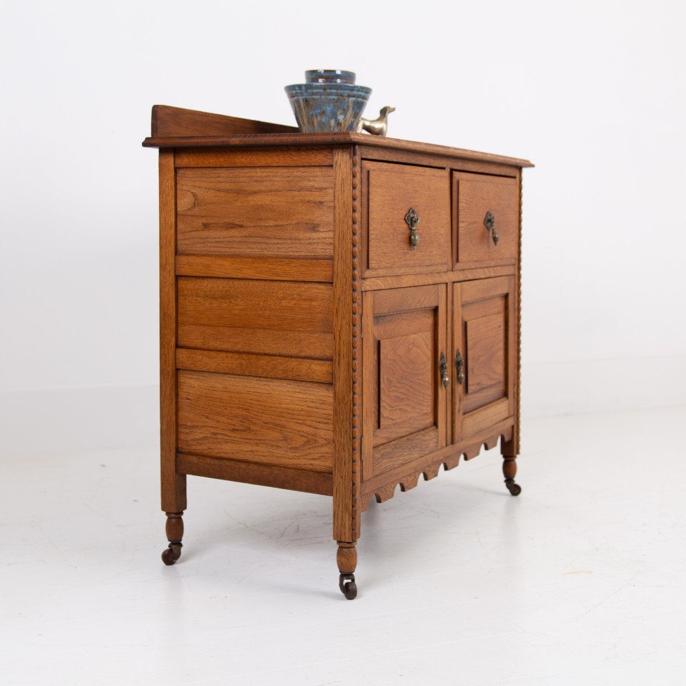A Charming Oak Cabinet With Drawers C1910 View III