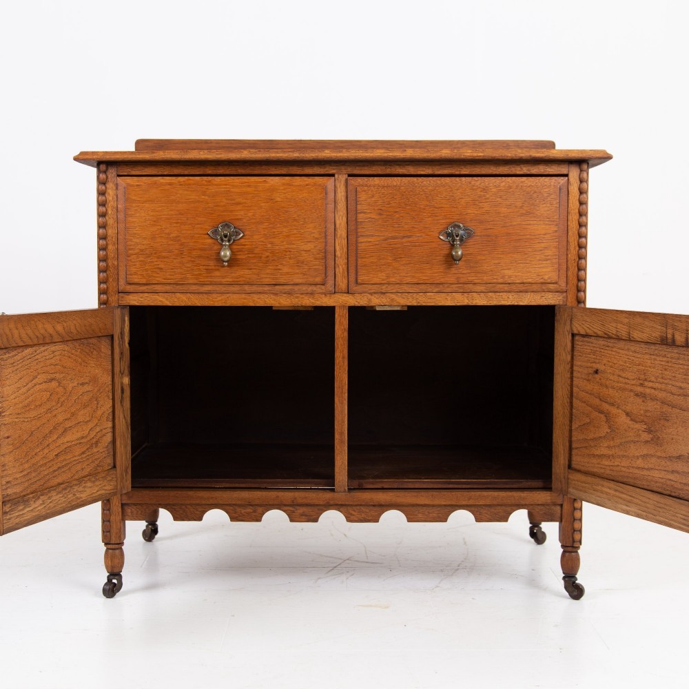 A Charming Oak Cabinet With Drawers C1910 View VIII