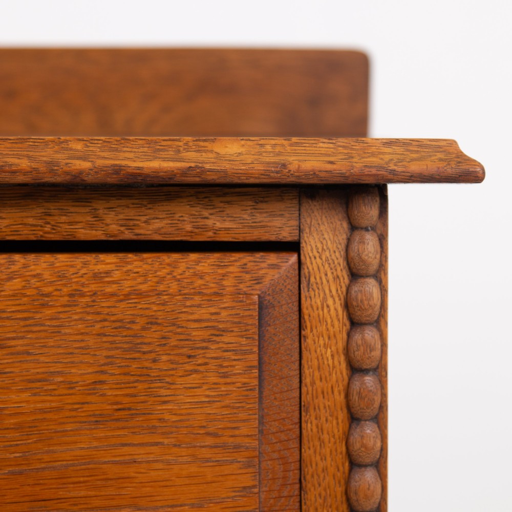 A Charming Oak Cabinet With Drawers C1910 View XI