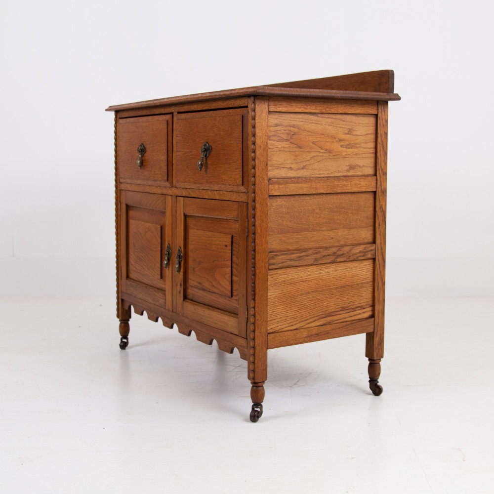 A Charming Oak Cabinet With Drawers C1910 View XIII
