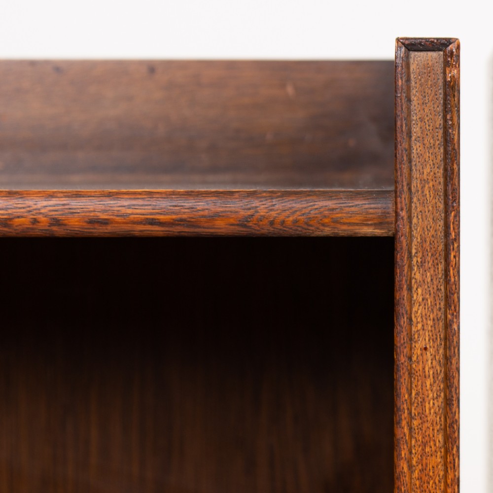 Handsome Pair Of Oak Bookcases C1930 View VI