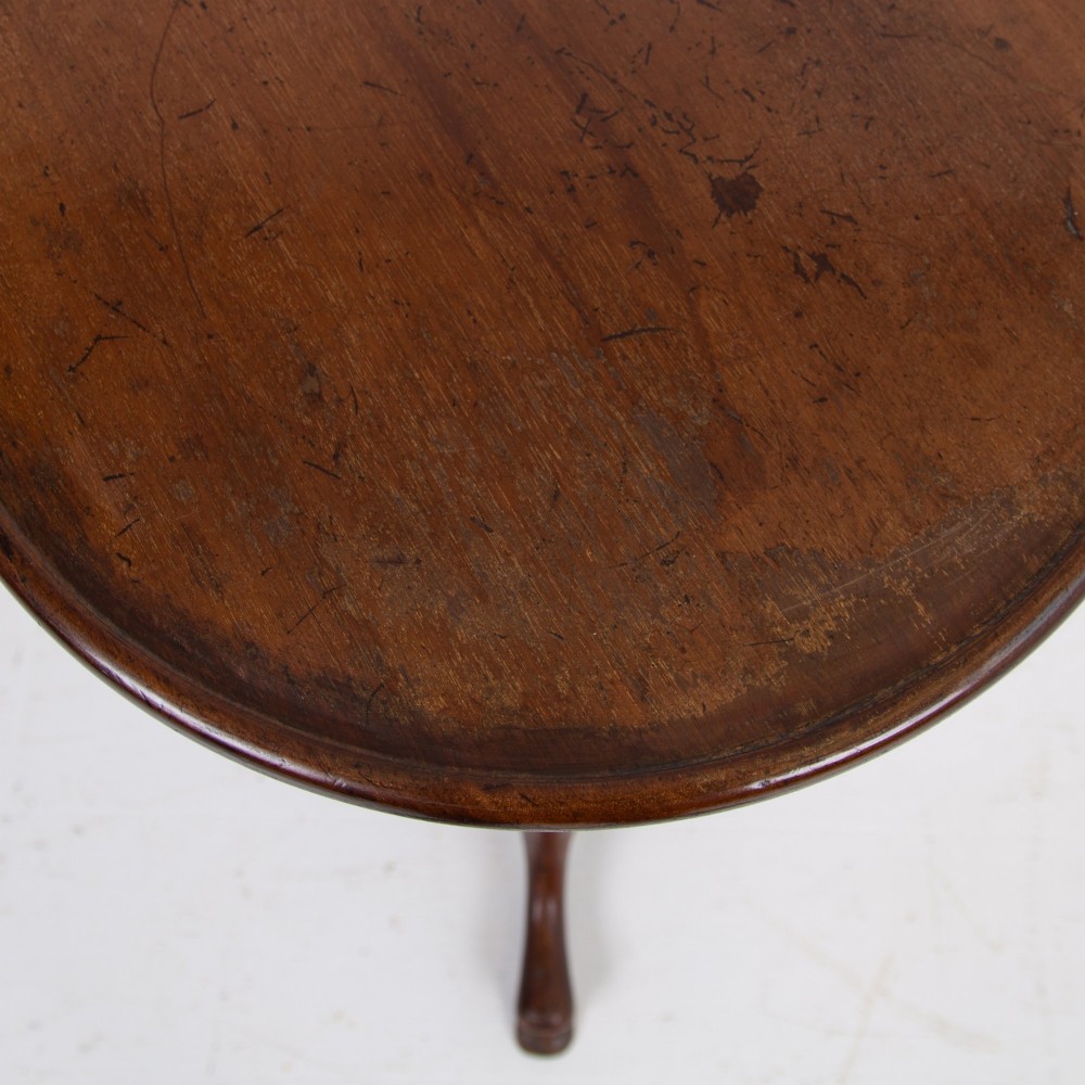 English 19th Century Tripod Side Table View X