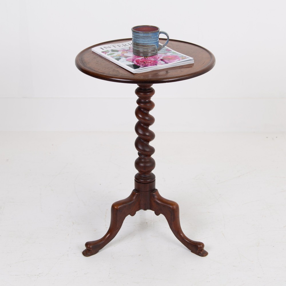 English 19th Century Tripod Side Table View XI