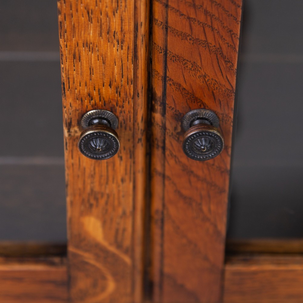 Glazed Oak Library Bookcase By Minty Of Oxford C1920 View VI