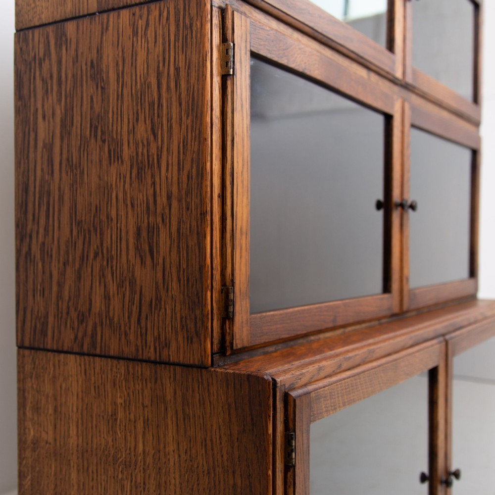 Glazed Oak Library Bookcase By Minty Of Oxford C1920 View VII