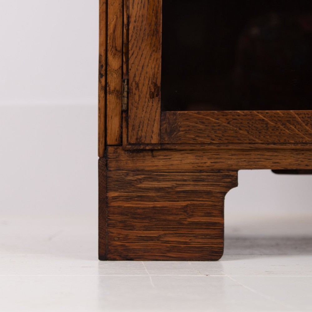 Glazed Oak Library Bookcase By Minty Of Oxford C1920 View X