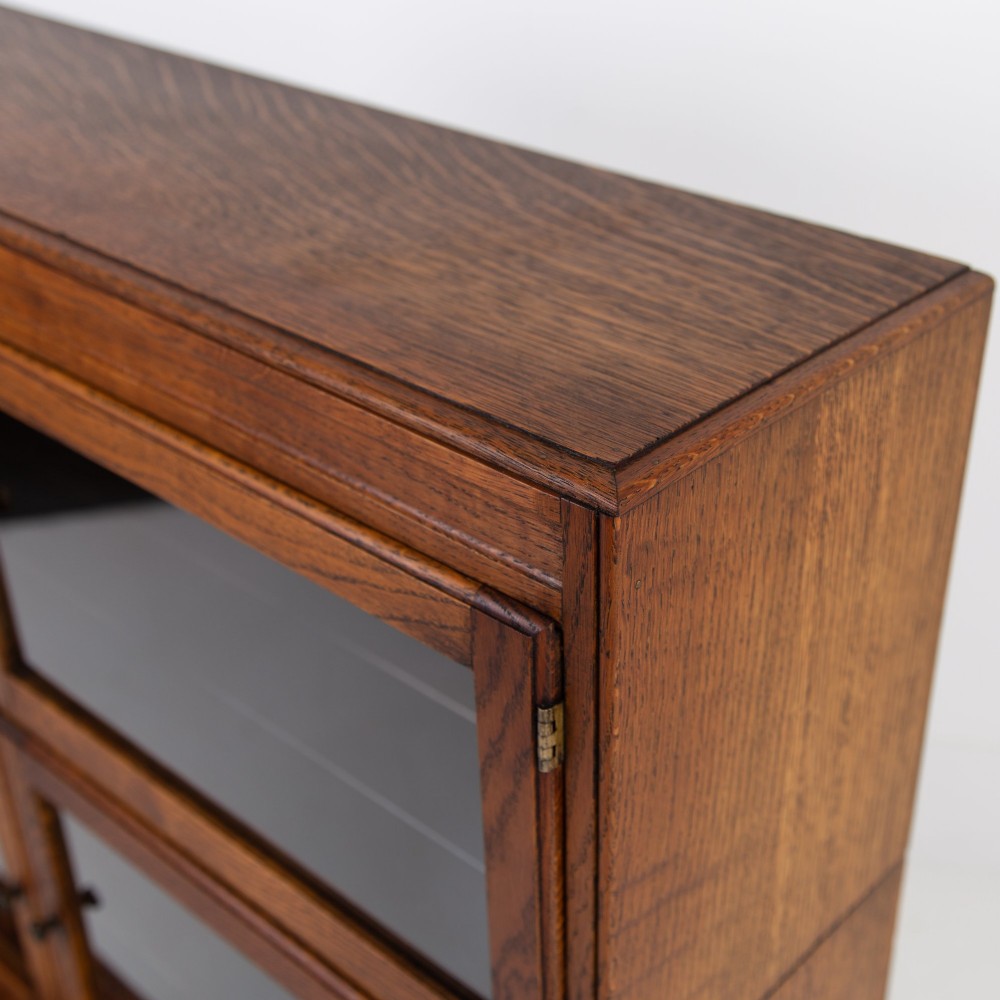 Glazed Oak Library Bookcase By Minty Of Oxford C1920 View XIII