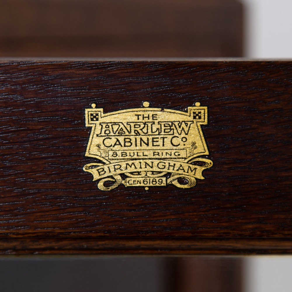 Large Oak Glazed School College Cabinet Bookcase C1930 View VIII