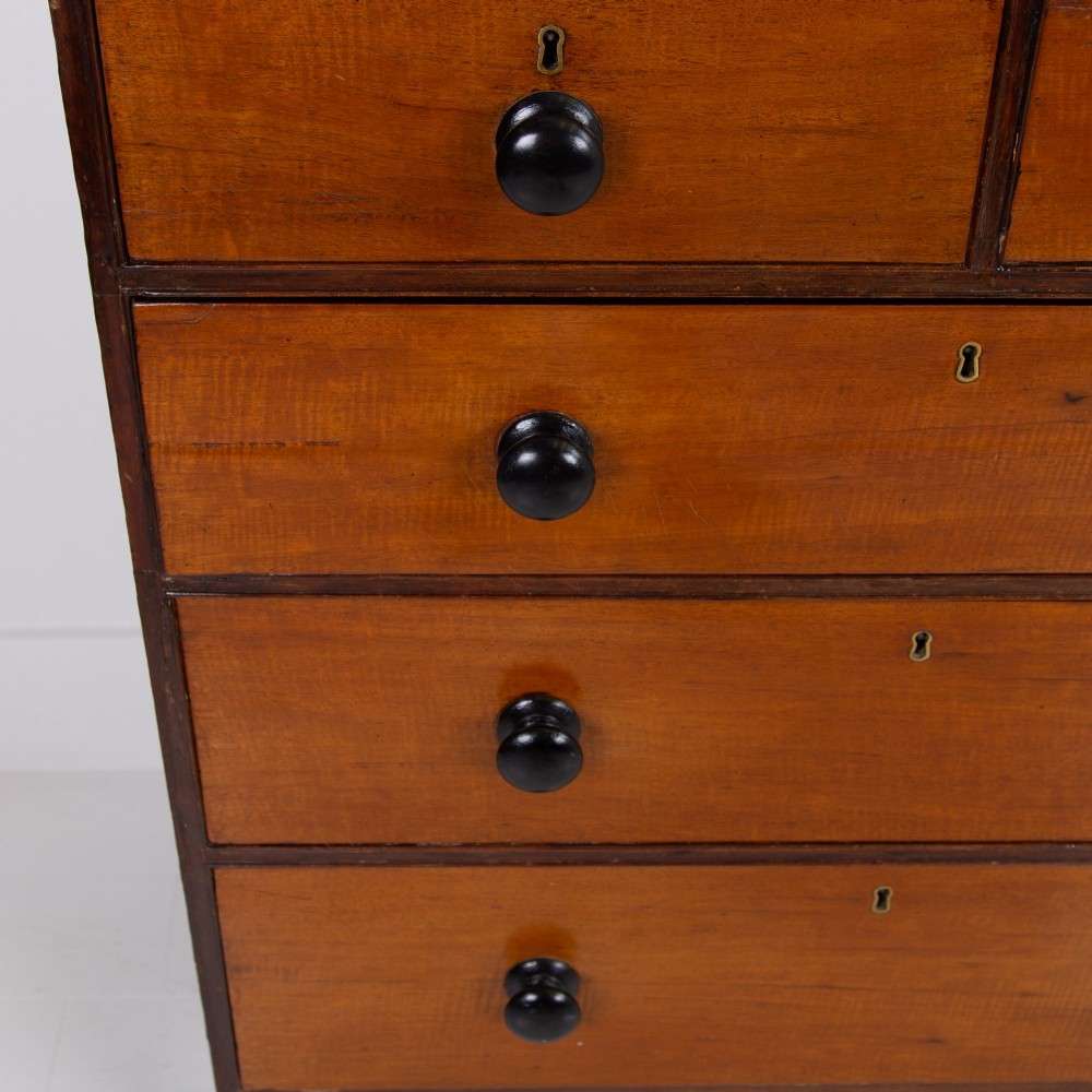 Attractive Georgian Mahogany Country Chest Of Drawers View VIII