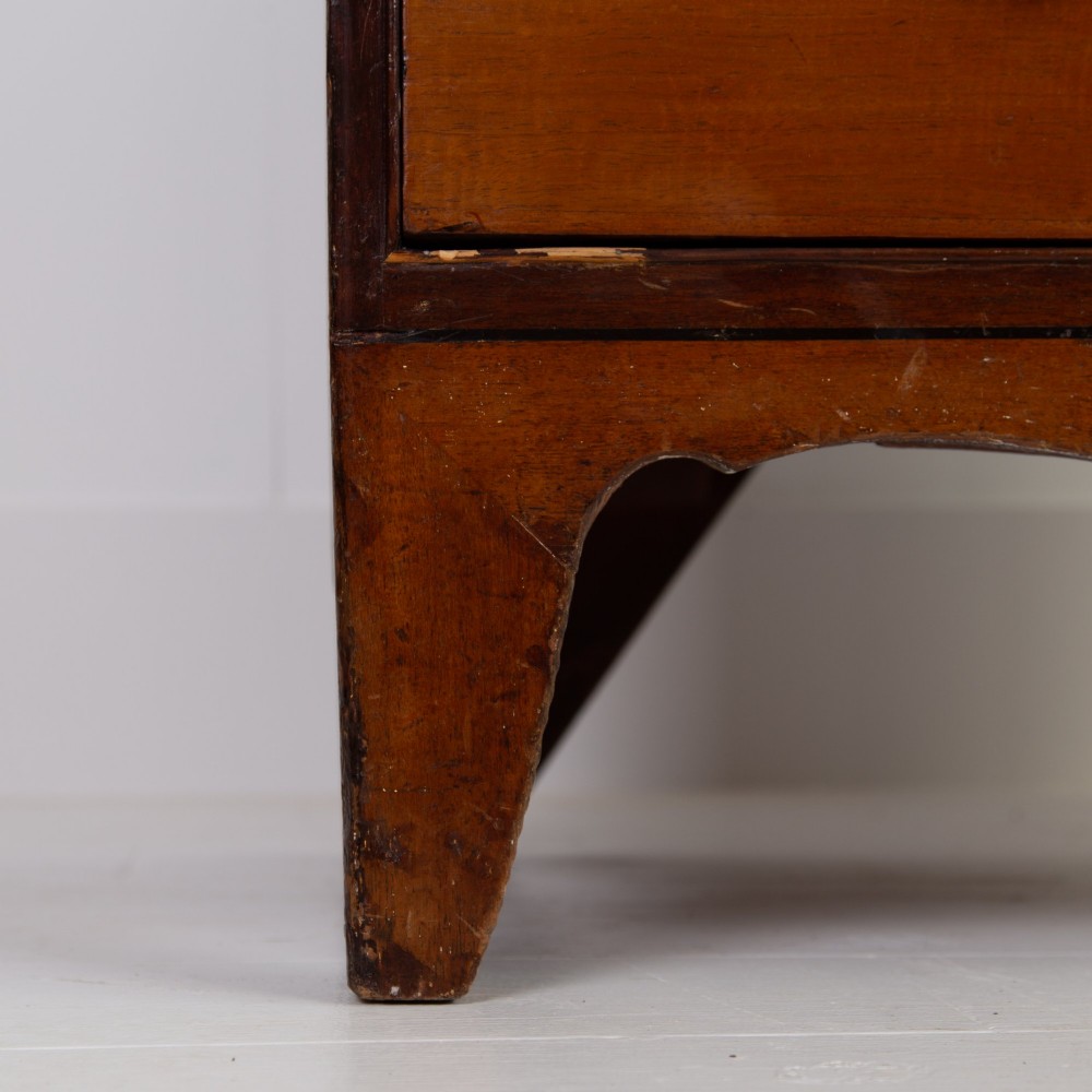 Attractive Georgian Mahogany Country Chest Of Drawers View IX