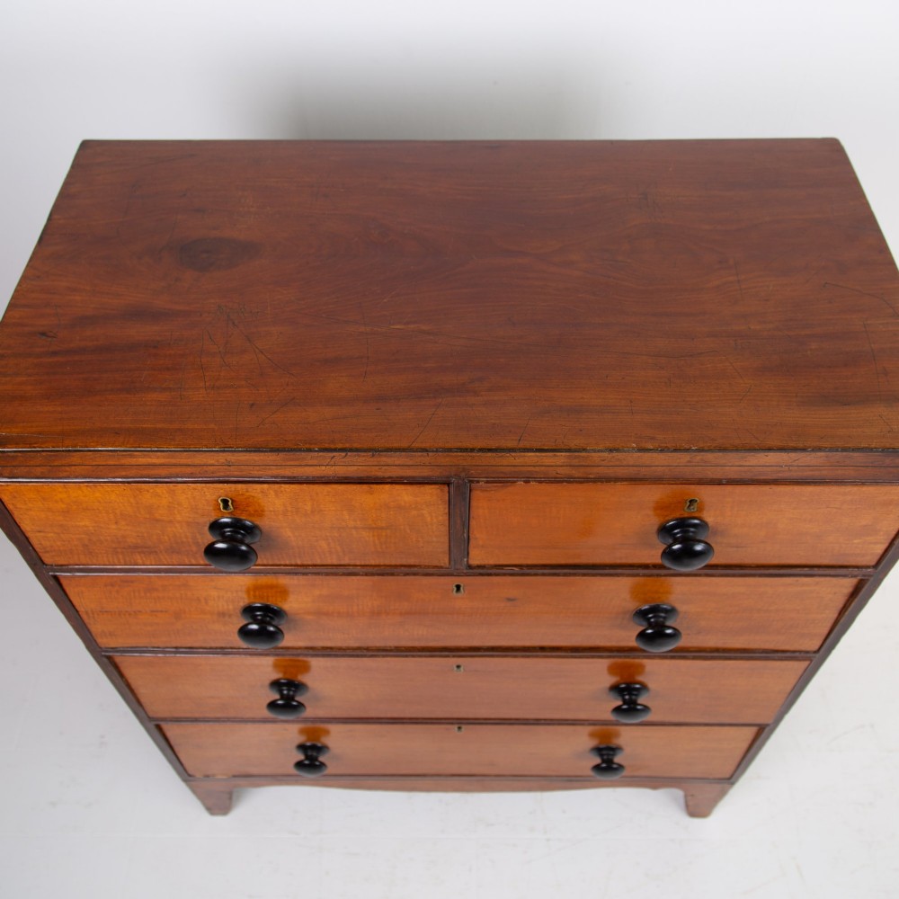 Attractive Georgian Mahogany Country Chest Of Drawers View XIV