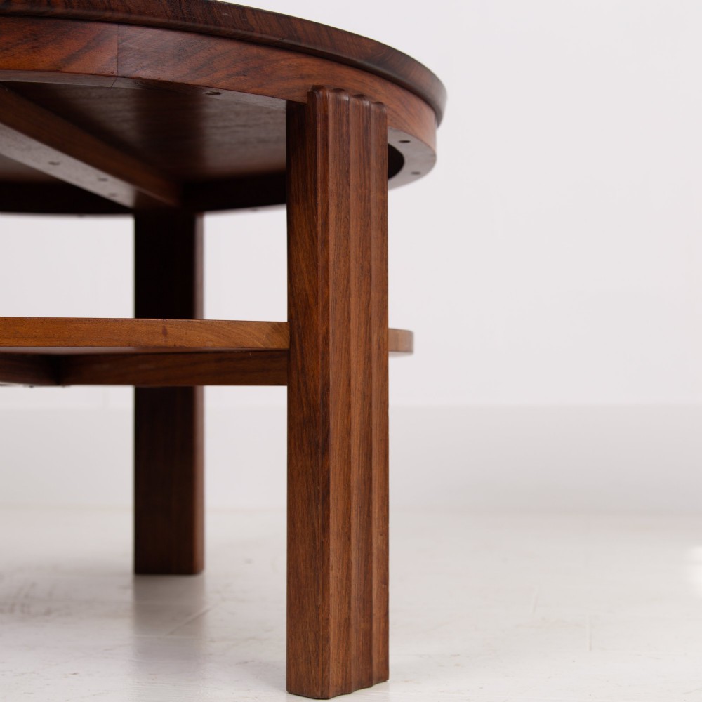 Rare Art Deco Gordon Russell Rosewood Side Coffee Table C1930 View IV
