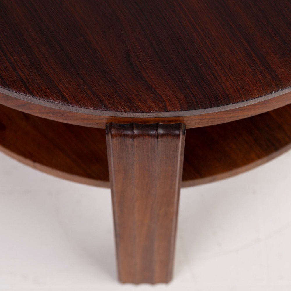 Rare Art Deco Gordon Russell Rosewood Side Coffee Table C1930 View V