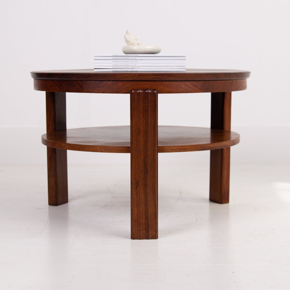 Rare Art Deco Gordon Russell Rosewood Side Coffee Table C1930 View XII