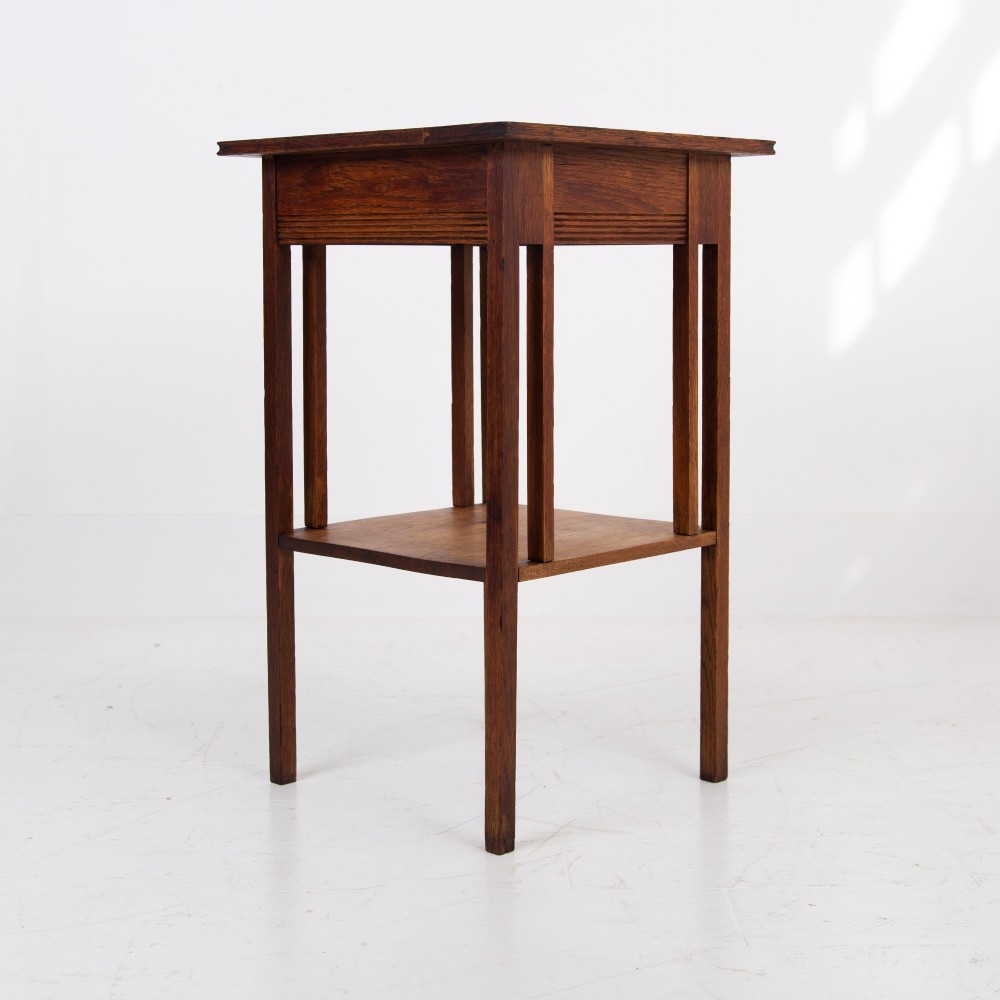A Glasgow School Oak Arts and Crafts Side Table 1910