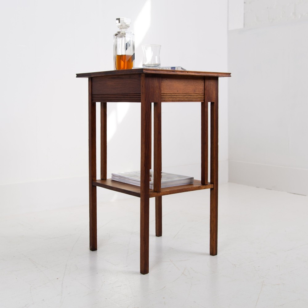 A Glasgow School Oak Arts and Crafts Side Table 1910 View II