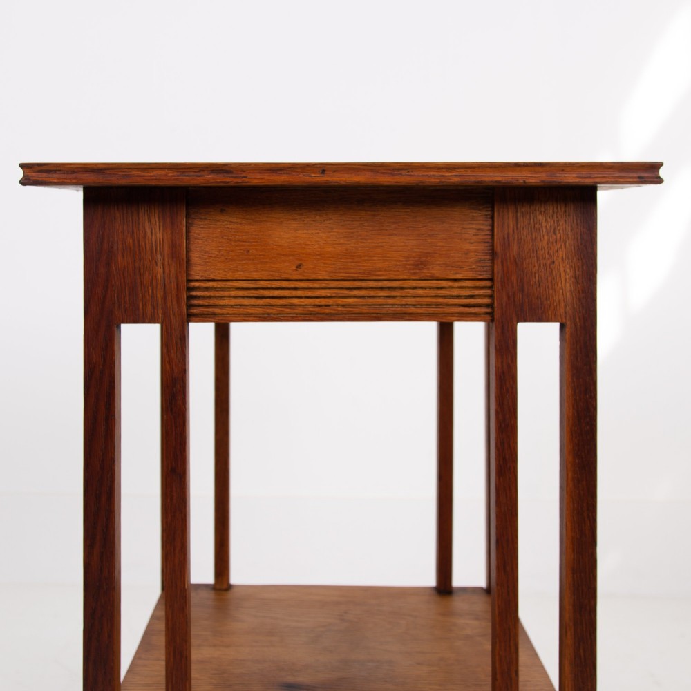 A Glasgow School Oak Arts and Crafts Side Table 1910 View III