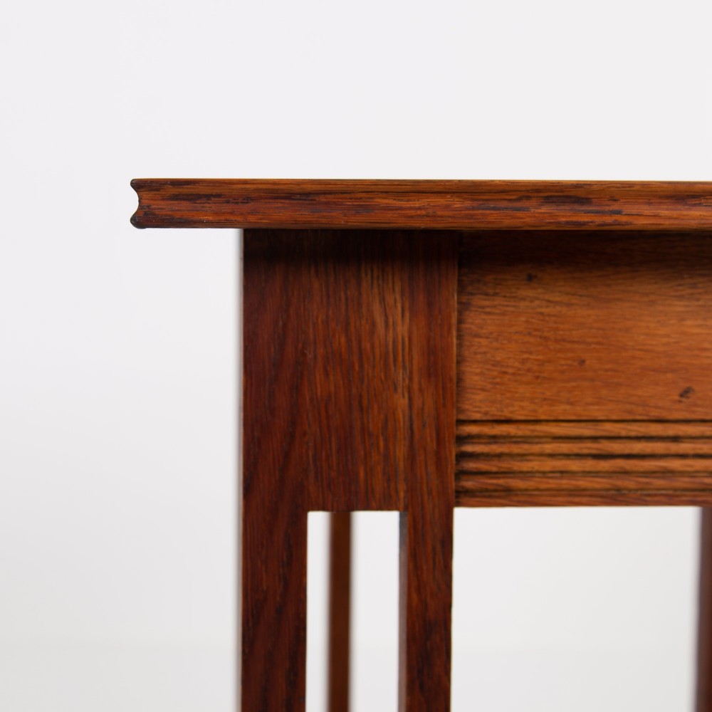 A Glasgow School Oak Arts and Crafts Side Table 1910 View IV