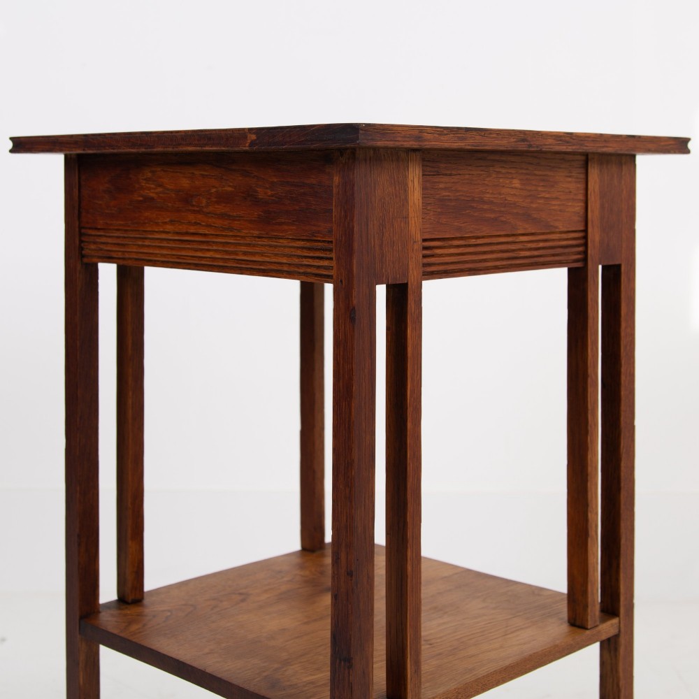 A Glasgow School Oak Arts and Crafts Side Table 1910 View V