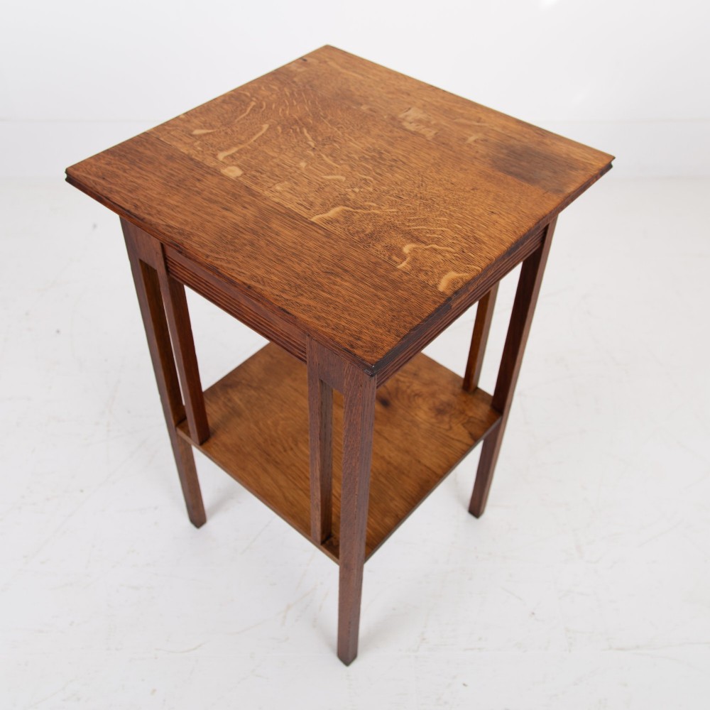 A Glasgow School Oak Arts and Crafts Side Table 1910 View XIII