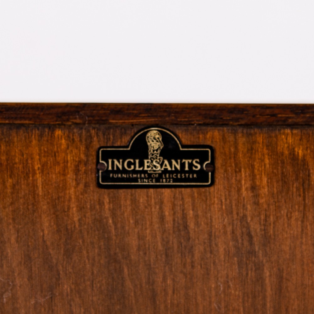English Oak Open Bookcase by Inglesants 1920s View III