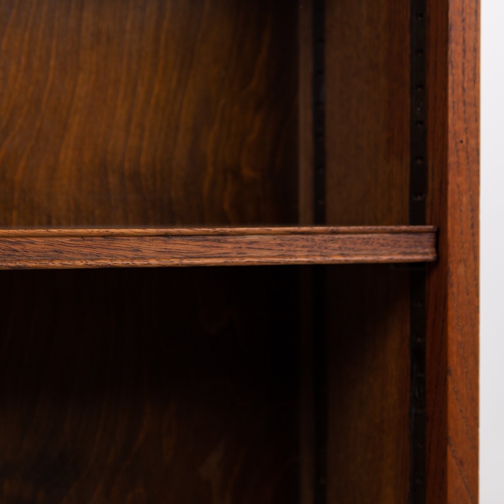 English Oak Open Bookcase by Inglesants 1920s View V