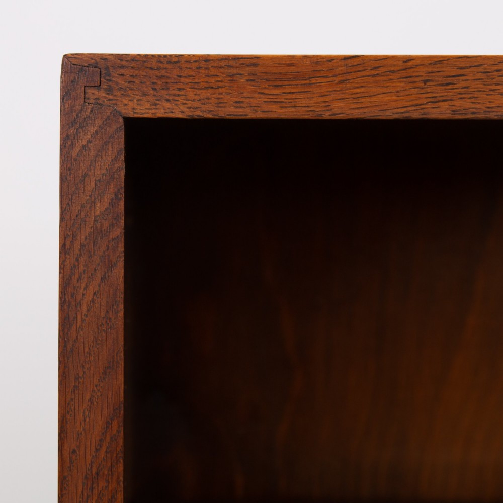 English Oak Open Bookcase by Inglesants 1920s View IX