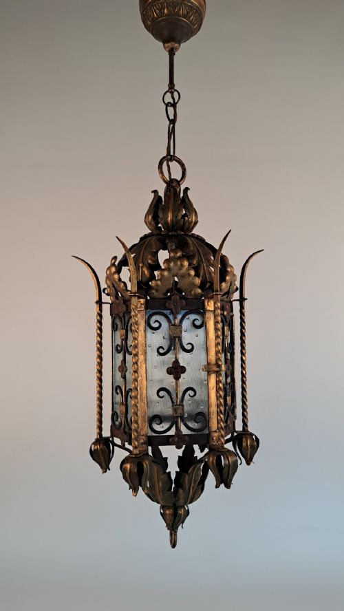 gothic revival hall porch lantern - CATEGORY: ANTIQUE LIGHTING - DATED 1870