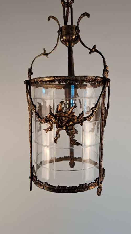 FRENCH BRONZE ORMOLU LANTERN - ADDITIONAL PHOTO 1