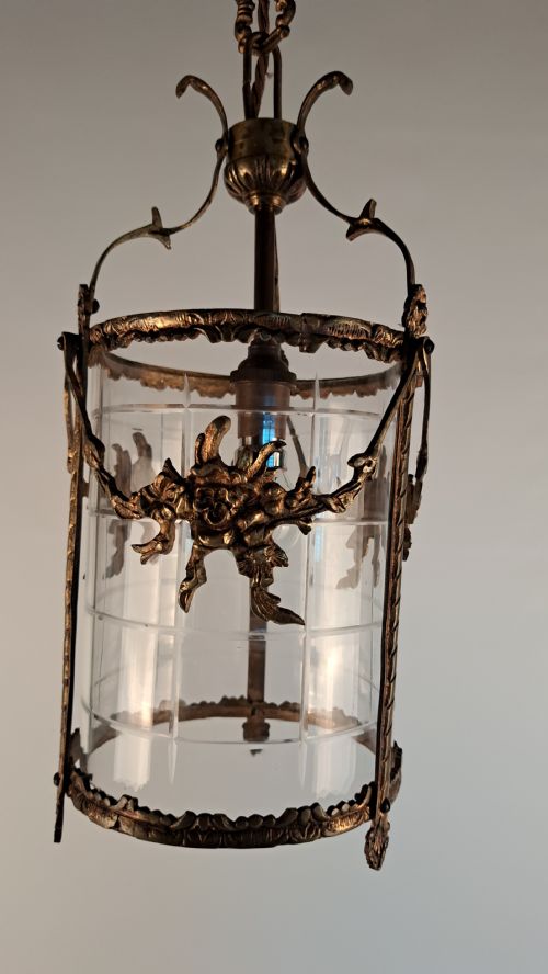FRENCH BRONZE ORMOLU LANTERN - ADDITIONAL PHOTO 2